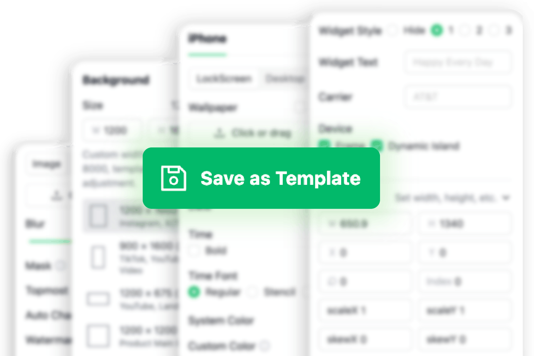 One-Click Template Saving (Coming Soon)